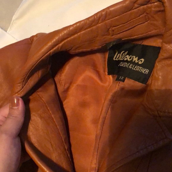 Vtg Wilson’s leather leather trench - Picture 9 of 9